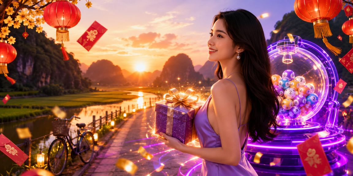 Không khí lễ hội đêm tại Ninh Bình, người dùng tham gia dự đoán xổ số và thể thao